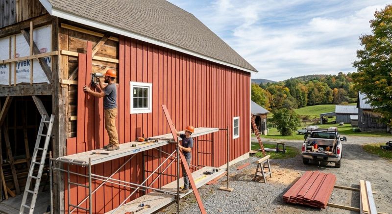 Barn Siding Installation in Saint Johnsbury, VT