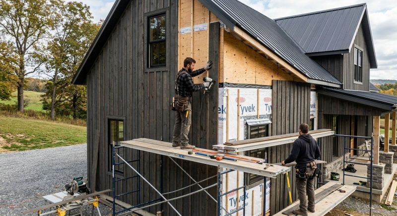 Barn Siding Installation in West Danville, VT