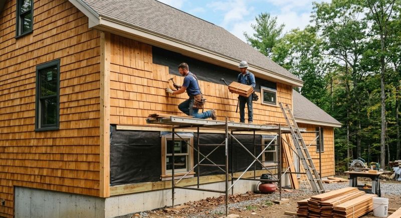Cedar Siding Installation in Danville, VT