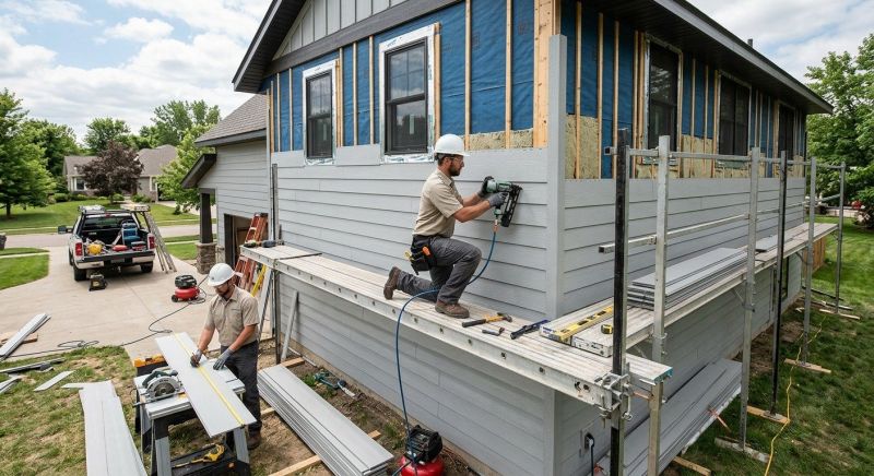 Cement Siding Installation in West Danville, VT