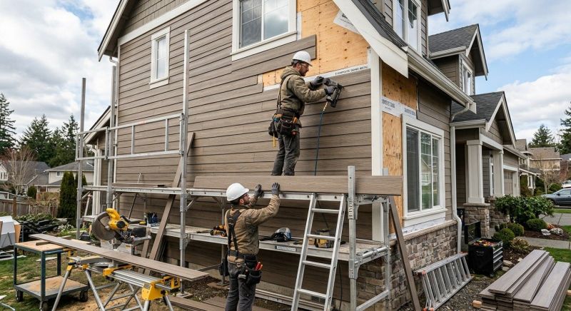 Composite Siding Installation in Littleton, NH