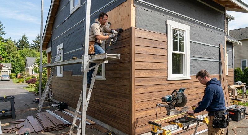 Faux Wood Siding Installation in Lisbon, NH