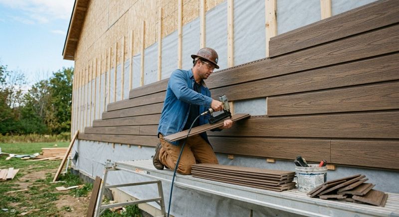 Faux Wood Siding Installation in North Haverhill, NH