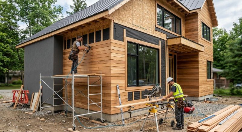Faux Wood Siding Installation in Pike, NH