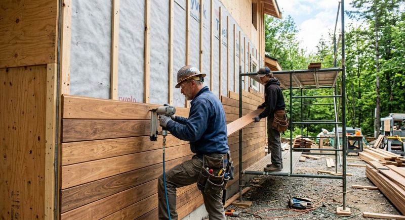 Hardwood Siding Installation in Lisbon, NH