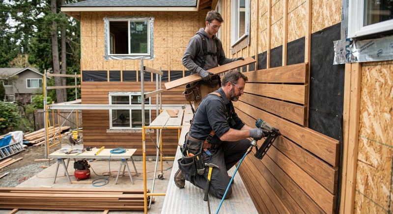Hardwood Siding Installation in Pike, NH