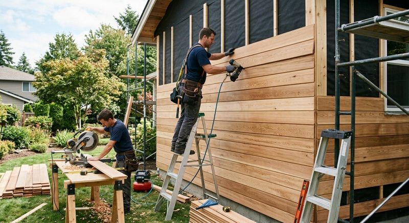 Hardwood Siding Installation in West Danville, VT