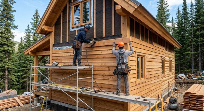 Hardwood Siding Installation in West Danville, VT