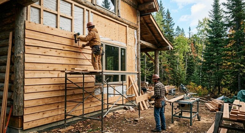 Log Home Siding Installation in Littleton, NH