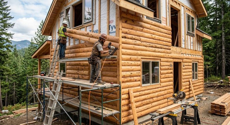 Log Siding Installation in Lyndonville, VT