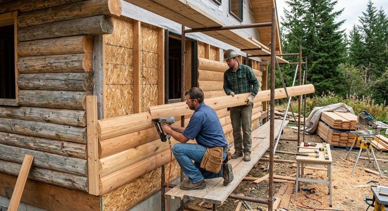 Log Siding Replacement in Littleton, NH