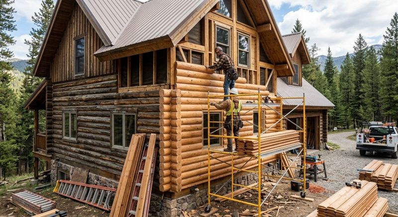 Log Siding Replacement in Littleton, NH