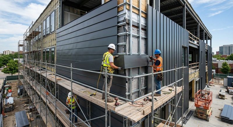 Metal Cladding Installation in Littleton, NH