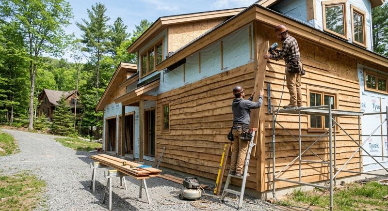 Wood Barn Siding Installation in Littleton, NH