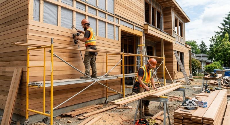 Wood Cladding Installation in Franconia, NH