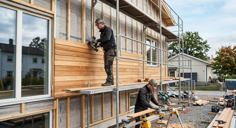 Wood Cladding Installation in Littleton, NH