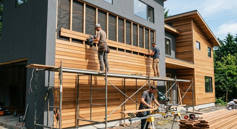 Wood Cladding Installation in North Haverhill, NH