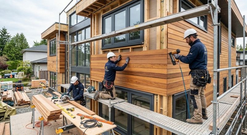 Wood Cladding Installation in Pike, NH