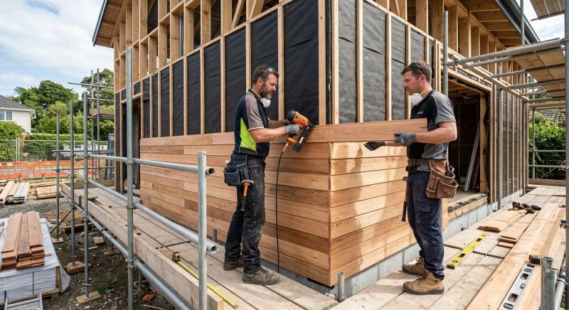 Wood Cladding Installation in West Danville, VT