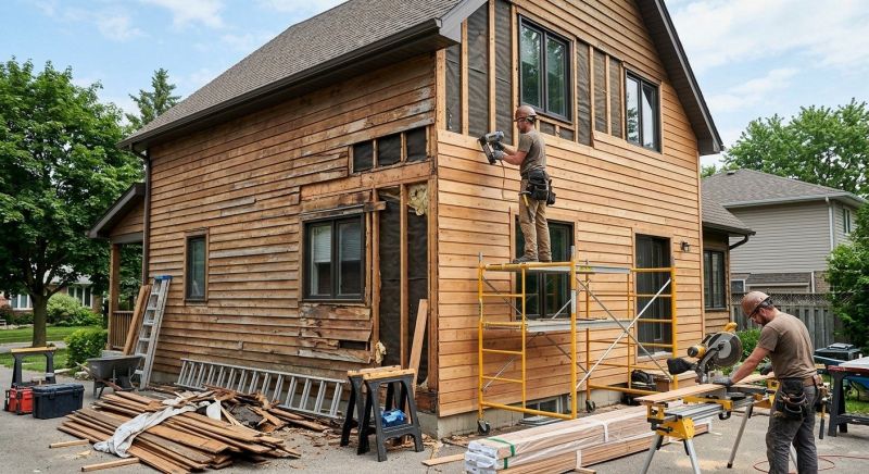 Wood Cladding Replacement in Littleton, NH