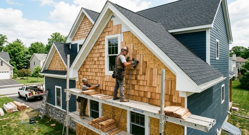 Wood Shake Siding Installation in Littleton, NH