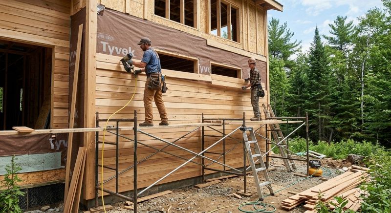 Wood Siding Installation in Pike, NH